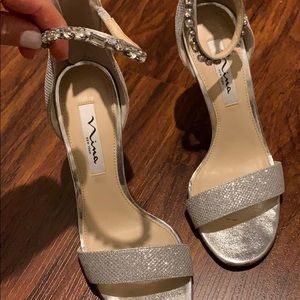 Silver heels
